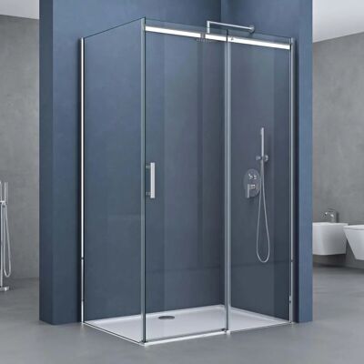 DOPORRO Eckdusche Ravenna18 100x120x195cm - Sicherheitsglas DOPORRO Eckdusche Ravenna18 100x120x195cm - Sicherheitsglas