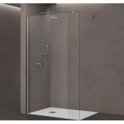 DOPORRO Pannello doccia in vetro trasparente Bremen1K - Vetro di sicurezza 8mm, Spazio regolabile DOPORRO Pannello doccia in vetro trasparente Bremen1K - Vetro di sicurezza 8mm, Spazio regolabile