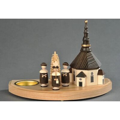 Albin Preißler Seiffener Kirche Kerzenhalter - Weihnachtsdeko Albin Preißler Seiffener Kirche Kerzenhalter - Weihnachtsdeko