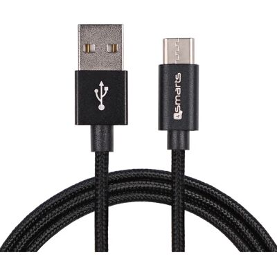 4smarts 468613 Cavo USB 2 m USB A USB C Nero - Cavo USB 4smarts 468613 Cavo USB 2 m USB A USB C Nero - Cavo USB