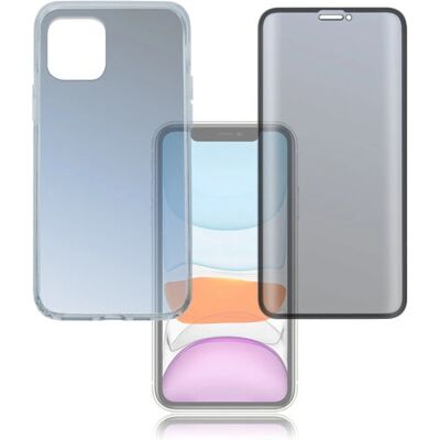 360° Beskyttelsessæt til Apple iPhone 12 Pro Max - Sort 360° Beskyttelsessæt til Apple iPhone 12 Pro Max - Sort