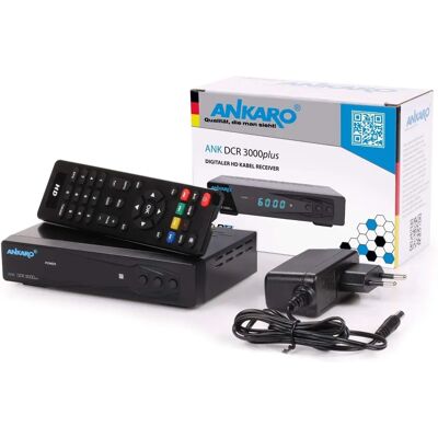 Ankaro ANK DCR3000+ - TV Receiver - DVB-C 1080p Ankaro ANK DCR3000+ - TV Receiver - DVB-C 1080p