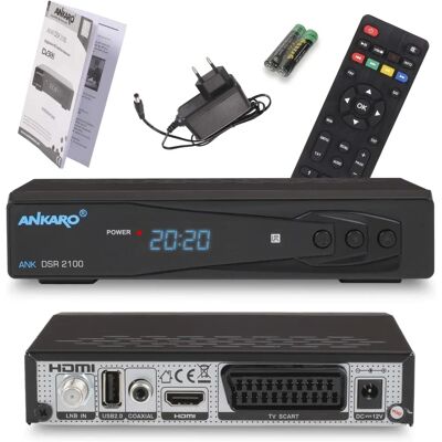 Receptor satelital Ankaro DSR2100PVR - Full HD TV Receptor satelital Ankaro DSR2100PVR - Full HD TV