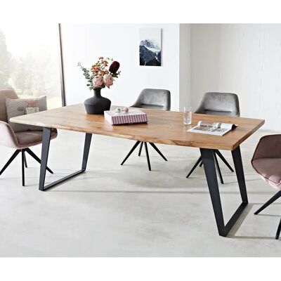 DELIFE Edge 200x100 Akazie Natur Esstisch DELIFE Edge 200x100 Akazie Natur Esstisch
