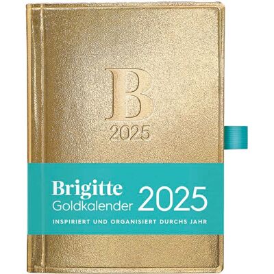 BRIGITTE Goldkalender 2025 - Eleganter Goldplaner, 10x14cm, Zitate BRIGITTE Goldkalender 2025 - Eleganter Goldplaner, 10x14cm, Zitate