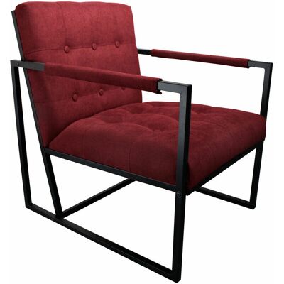 SVITA Cocktailsessel - Moderner Kompakter Stahlrahmen - Rot - Sessel SVITA Cocktailsessel - Moderner Kompakter Stahlrahmen - Rot - Sessel