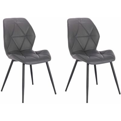 SVITA Jamie 2er Set Esszimmerstühle - Grau SVITA Jamie 2er Set Esszimmerstühle - Grau