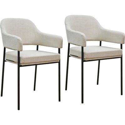 SVITA 2er Set Esszimmerstühle mit Stoffbezug - Dining Chairs SVITA 2er Set Esszimmerstühle mit Stoffbezug - Dining Chairs