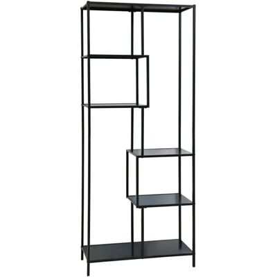 SVITA - KELA - Schwarz - 77x33x185 cm - Regal SVITA - KELA - Schwarz - 77x33x185 cm - Regal