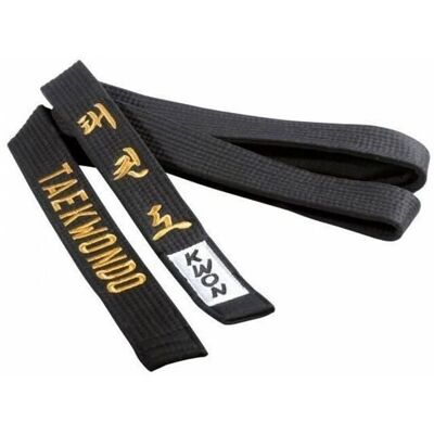 KWON Gürtel - Taekwondo Unisex - 320 cm - Schwarz KWON Gürtel - Taekwondo Unisex - 320 cm - Schwarz