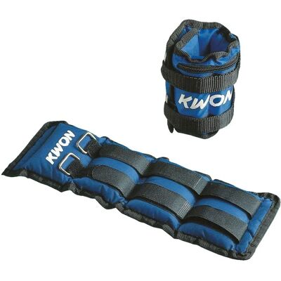 Poids pour bras et jambes KWON - 2 kg - Nylon durable - Publicité Poids pour bras et jambes KWON - 2 kg - Nylon durable - Publicité