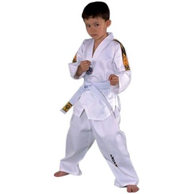 Dobok de Taekwondo KWON Tiger 120 cm Léger - Débutants - Publicité Dobok de Taekwondo KWON Tiger 120 cm Léger - Débutants - Publicité