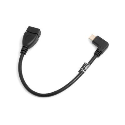 SYSTEM-S USB C naar USB A Kabel - 0,22m, Gebogen, Zwart SYSTEM-S USB C naar USB A Kabel - 0,22m, Gebogen, Zwart
