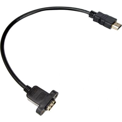 Kabel adaptora HDMI System-S - HDMI męski na żeński, 35cm Kabel adaptora HDMI System-S - HDMI męski na żeński, 35cm
