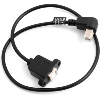 System-S - USB-B 90° - 50 cm - Montage sur Panneau - Câble System-S - USB-B 90° - 50 cm - Montage sur Panneau - Câble