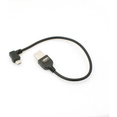 Câble USB SYSTEM-S 0,2m USB 2.0 Micro-USB B Angle Droit Câble USB SYSTEM-S 0,2m USB 2.0 Micro-USB B Angle Droit