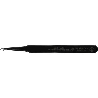Bernstein Precision ESD Tweezers - 45° Angled, Stainless Steel - Tweezers for Electronics Bernstein Precision ESD Tweezers - 45° Angled, Stainless Steel - Tweezers for Electronics