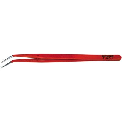 Bernstein 5-107-1 Stahlpinzette - Präzision, Gebogene Spitzen, 150mm Bernstein 5-107-1 Stahlpinzette - Präzision, Gebogene Spitzen, 150mm
