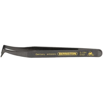 Bernstein 5-194 Precision Tweezers - Electronics, Black Bernstein 5-194 Precision Tweezers - Electronics, Black