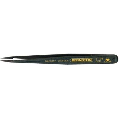 Bernstein 5-195 ESD Tweezers - Precision, Conductive, 120mm Bernstein 5-195 ESD Tweezers - Precision, Conductive, 120mm