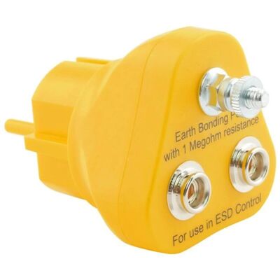 Bernstein Grounding Connector - 9-359-2 - 2x10mm, 1MΩ, M5 - ESD Grounding Bernstein Grounding Connector - 9-359-2 - 2x10mm, 1MΩ, M5 - ESD Grounding