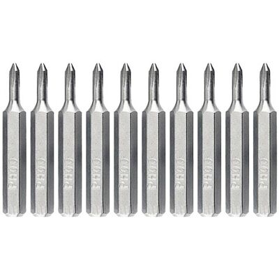 Bernstein 10-teiliger Sechskant-Bit-Satz - Hochwertiger Sandstrahlstahl, Nickelfinish - Werkzeuge Bernstein 10-teiliger Sechskant-Bit-Satz - Hochwertiger Sandstrahlstahl, Nickelfinish - Werkzeuge