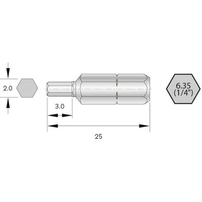 Bernstein Tools für Elektronik 6-HX20-25 Bit-Set - Werkzeuge Bernstein Tools für Elektronik 6-HX20-25 Bit-Set - Werkzeuge