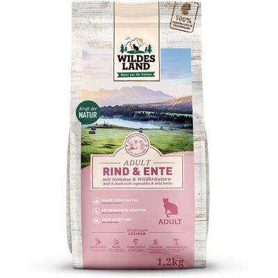 Wildes Land WL505702 Nourriture sèche pour chats - Bœuf & Canard Wildes Land WL505702 Nourriture sèche pour chats - Bœuf & Canard