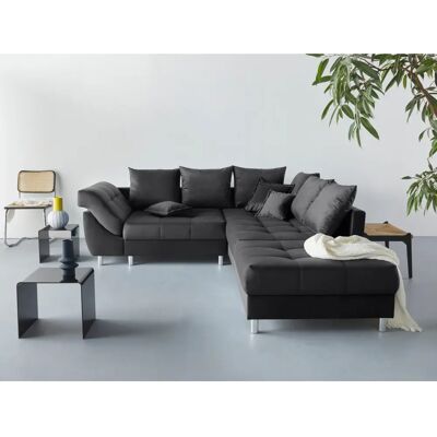 Collection AB Joseli Samtvelours Mikrofaser Modulares Sofa - Umkehrbare Recamiere Collection AB Joseli Samtvelours Mikrofaser Modulares Sofa - Umkehrbare Recamiere
