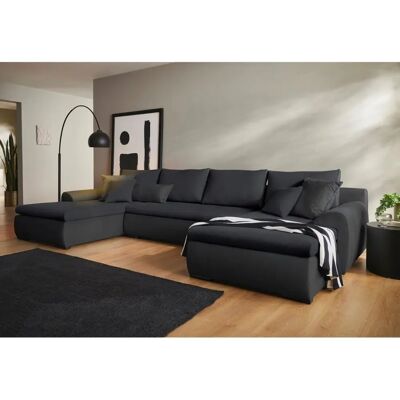 HOME AFFÄRE Win U-Form Sofa - U-förmiger Schlafsofa, Polyester HOME AFFÄRE Win U-Form Sofa - U-förmiger Schlafsofa, Polyester