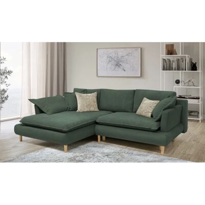 COLLECTION AB Mandela L-Form Sofa - Recamiere, Grün COLLECTION AB Mandela L-Form Sofa - Recamiere, Grün