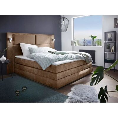 COLLECTION AB Copenhagen Microfaser LED Boxspringbett - Boxspringbett COLLECTION AB Copenhagen Microfaser LED Boxspringbett - Boxspringbett