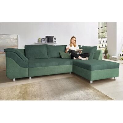 Collection AB Sally L-Form - Grün - Sofa Collection AB Sally L-Form - Grün - Sofa