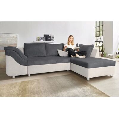 Sofa COLLECTION AB Sally L-Form - Microfaser, beidseitig Ottomane Sofa COLLECTION AB Sally L-Form - Microfaser, beidseitig Ottomane