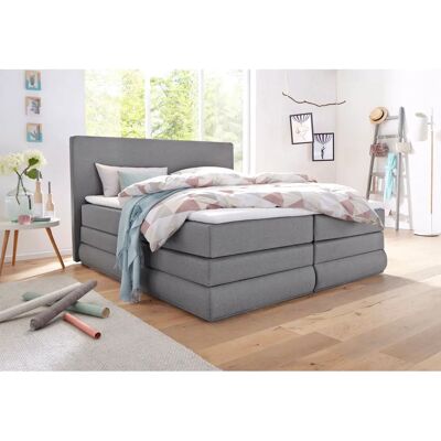 Collection AB Ninoni - Modernes graues Boxspringbett mit Stauraum & LED Collection AB Ninoni - Modernes graues Boxspringbett mit Stauraum & LED
