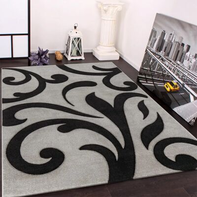 PACO HOME Diamond 761 Grau Teppich - Kurzflor, gewebt, 3D-Design, mit Ornamenten PACO HOME Diamond 761 Grau Teppich - Kurzflor, gewebt, 3D-Design, mit Ornamenten