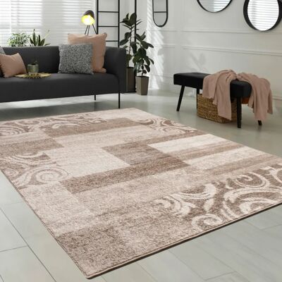 Tappeto Moderno Versatile Beige Marrone - Paco Home Tappeto Moderno Versatile Beige Marrone - Paco Home
