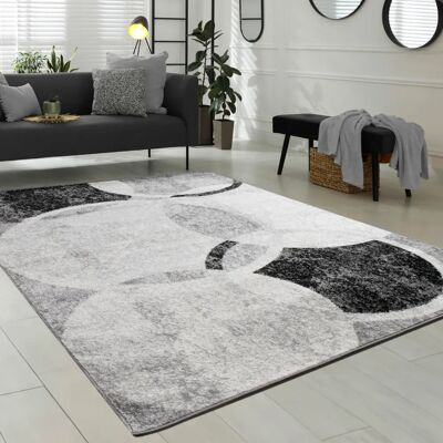 Tapis de Design Gris Crème - 80x150 cm - Paco Home - Publicité Tapis de Design Gris Crème - 80x150 cm - Paco Home - Publicité
