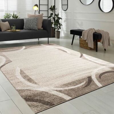Tapis de Design Beige Noir Créme Paco Home - Salon - Publicité Tapis de Design Beige Noir Créme Paco Home - Salon - Publicité