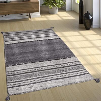 PACO HOME Kilim 217 - Alfombra tejida de algodón PACO HOME Kilim 217 - Alfombra tejida de algodón