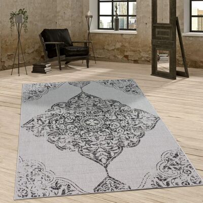 PACO HOME Grauer Vintage Indoor/Outdoor-Teppich PACO HOME Grauer Vintage Indoor/Outdoor-Teppich
