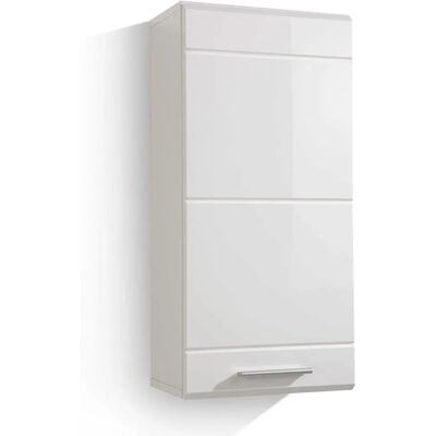 TRENDTEAM MEZZO Wandregal - 37x23x77 cm Weiß Modern Stauraum TRENDTEAM MEZZO Wandregal - 37x23x77 cm Weiß Modern Stauraum