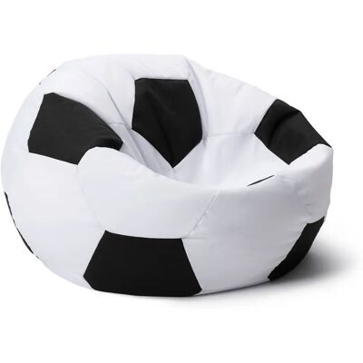 Lumaland 20049 Noir Rond 170 L Pouf en sac - Publicité Lumaland 20049 Noir Rond 170 L Pouf en sac - Publicité
