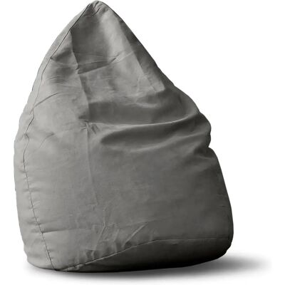 Lumaland - Luxury XL Sitzsack - Gris - 120 L - Bean bag - Publicité Lumaland - Luxury XL Sitzsack - Gris - 120 L - Bean bag - Publicité