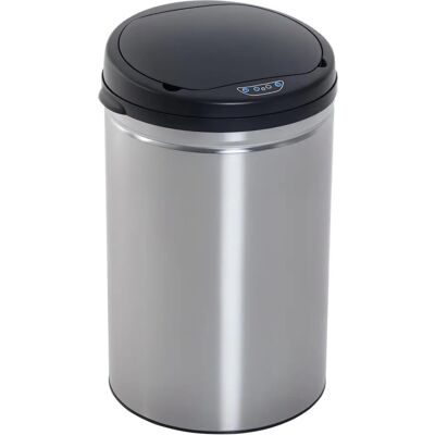 HOMCOM Secchio in acciaio inox 30L - Sensore, Chiusura morbida HOMCOM Secchio in acciaio inox 30L - Sensore, Chiusura morbida