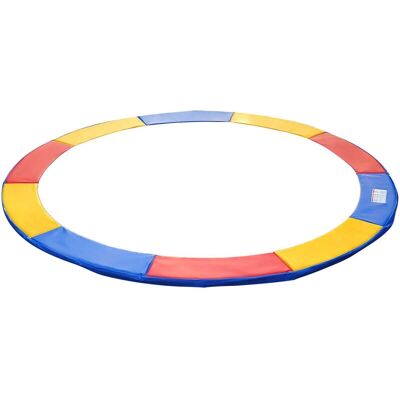 HOMCOM Bunte Trampolin Sicherheitsnetz & Abdeckung - Ø 244cm - Leiter HOMCOM Bunte Trampolin Sicherheitsnetz & Abdeckung - Ø 244cm - Leiter