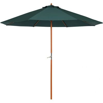 Outsunny 2,5m Dunkelgrün Holzschirm für Garten - Sonnenschirm Outsunny 2,5m Dunkelgrün Holzschirm für Garten - Sonnenschirm
