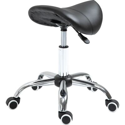 HOMCOM - Sattelhocker - Schwarz - Höhenverstellbar - Saddle stool HOMCOM - Sattelhocker - Schwarz - Höhenverstellbar - Saddle stool