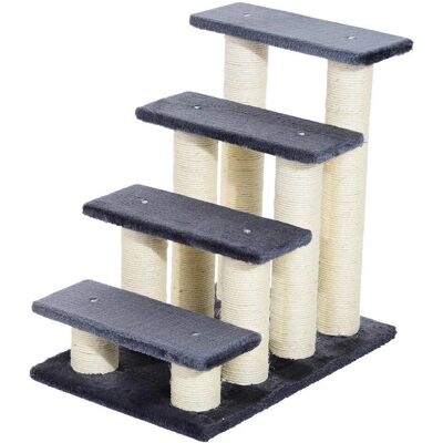 PawHut Escalier pour Animaux - 60x40,5x59 cm - Gris - Escalier pour Animaux - Publicité PawHut Escalier pour Animaux - 60x40,5x59 cm - Gris - Escalier pour Animaux - Publicité