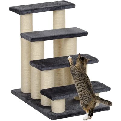 PawHut Lemmikkien Portaat - 60x40,5x59 cm - Harmaa - Portaat PawHut Lemmikkien Portaat - 60x40,5x59 cm - Harmaa - Portaat